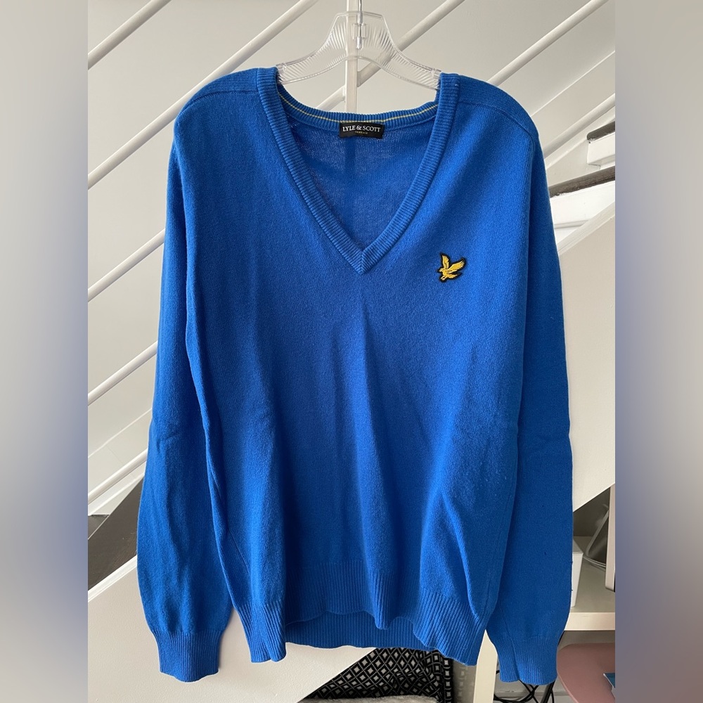 Lyle & Scott V Neck Wool Jumper